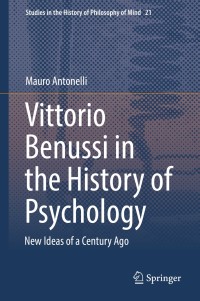 Imagen de portada: Vittorio Benussi in the History of Psychology 9783319966823