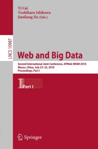 Cover image: Web and Big Data 9783319968896