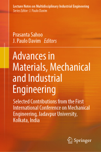 Imagen de portada: Advances in Materials, Mechanical and Industrial Engineering 9783319969671