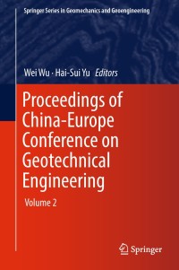صورة الغلاف: Proceedings of China-Europe Conference on Geotechnical Engineering 9783319971148