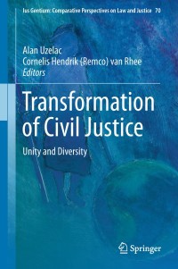 Titelbild: Transformation of Civil Justice 9783319973579