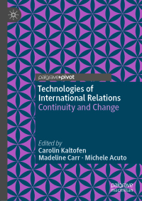 Imagen de portada: Technologies of International Relations 9783319974170