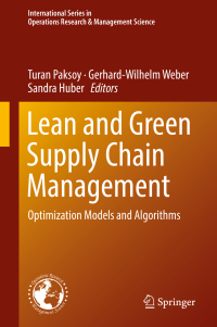 Cover image: Lean and Green Supply Chain Management 9783319975108