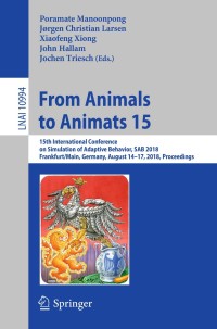 Cover image: From Animals to Animats 15 9783319976273