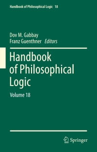 Cover image: Handbook of Philosophical Logic 9783319977546