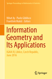 Cover image: Information Geometry and Its Applications 9783319977973
