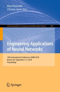 Cover image: Engineering Applications of Neural Networks 9783319982038