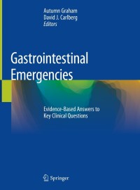 Cover image: Gastrointestinal Emergencies 9783319983424