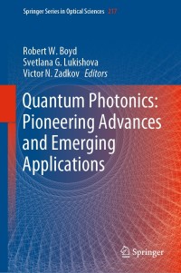 Cover image: Quantum Photonics: Pioneering Advances and Emerging Applications 9783319984001