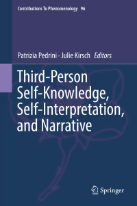 Imagen de portada: Third-Person Self-Knowledge, Self-Interpretation, and Narrative 9783319986449