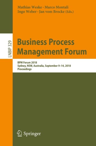 表紙画像: Business Process Management Forum 9783319986500