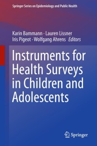 Cover image: Instruments for Health Surveys in Children and Adolescents 9783319988566