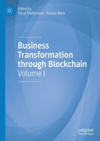 Cover image: Business Transformation through Blockchain 9783319989105