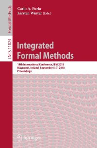 Cover image: Integrated Formal Methods 9783319989372