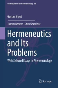 Cover image: Hermeneutics and Its Problems 9783319989402