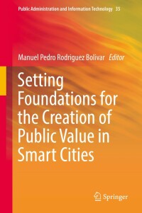 Omslagafbeelding: Setting Foundations for the Creation of Public Value in Smart Cities 9783319989525