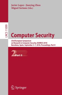 Titelbild: Computer Security 9783319989884