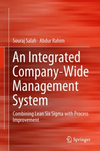 Cover image: An Integrated Company-Wide Management System 9783319990330