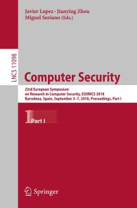 Cover image: Computer Security 9783319990729
