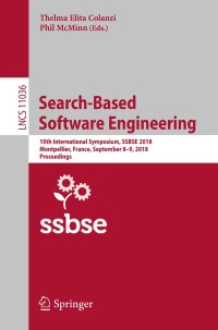 Imagen de portada: Search-Based Software Engineering 9783319992402