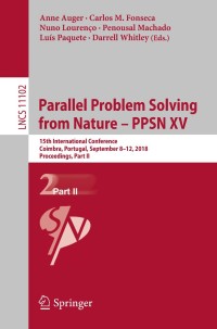 Cover image: Parallel Problem Solving from Nature – PPSN XV 9783319992587