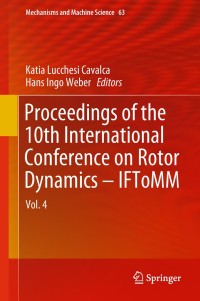 Immagine di copertina: Proceedings of the 10th International Conference on Rotor Dynamics – IFToMM 9783319992716