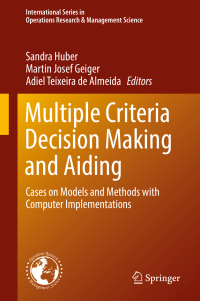 Cover image: Multiple Criteria Decision Making and Aiding 9783319993034
