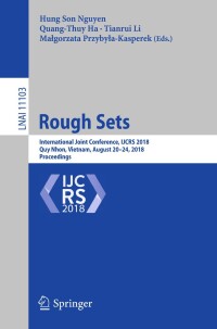 Cover image: Rough Sets 9783319993676