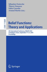 Cover image: Belief Functions: Theory and Applications 9783319993829