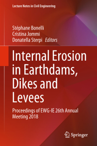 Cover image: Internal Erosion in Earthdams, Dikes and Levees 9783319994222