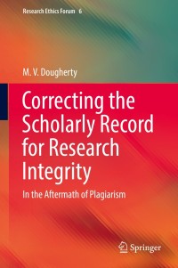 Immagine di copertina: Correcting the Scholarly Record for Research Integrity 9783319994345