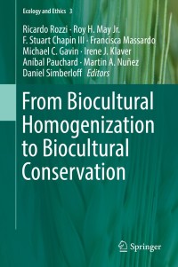 Cover image: From Biocultural Homogenization to Biocultural Conservation 9783319995120
