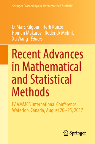 Cover image: Recent Advances in Mathematical and Statistical Methods 9783319997186