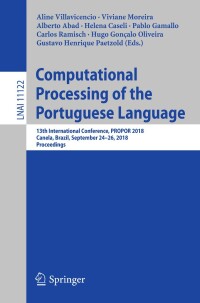 Cover image: Computational Processing of the Portuguese Language 9783319997216