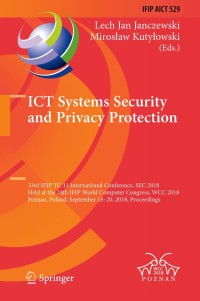 Cover image: ICT Systems Security and Privacy Protection 9783319998275