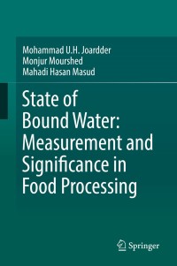 Cover image: State of Bound Water: Measurement and Significance in Food Processing 9783319998879