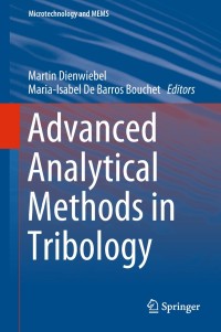 Cover image: Advanced Analytical Methods in Tribology 9783319998961