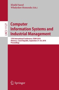 Cover image: Computer Information Systems and Industrial Management 9783319999531