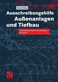 Cover image: Ausschreibungshilfe Außenanlagen und Tiefbau 9783528025762