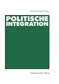 Cover image: Politische Integration 1st edition 9783531134673