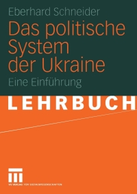 Omslagafbeelding: Das politische System der Ukraine 9783531138473