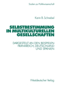 Cover image: Selbstbestimmung in multikulturellen Gesellschaften 9783531138770