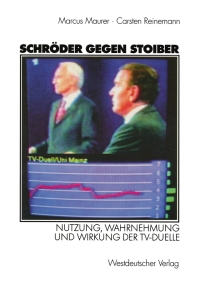 表紙画像: Schröder gegen Stoiber 9783531140193