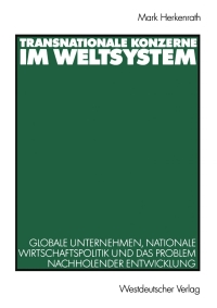 Cover image: Transnationale Konzerne im Weltsystem 9783531140551