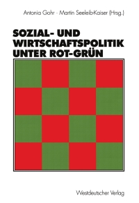 Cover image: Sozial- und Wirtschaftspolitik unter Rot-Grün 1st edition 9783531140643