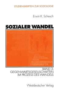 Imagen de portada: Sozialer Wandel 9783531140711