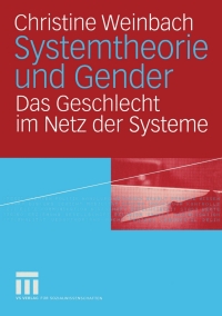 Imagen de portada: Systemtheorie und Gender 9783531141787