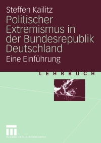 Cover image: Politischer Extremismus in der Bundesrepublik Deutschland 9783531141930