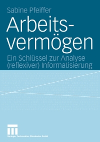 Cover image: Arbeitsvermögen 9783531142265