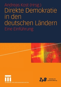 Imagen de portada: Direkte Demokratie in den deutschen Ländern 1st edition 9783531142517